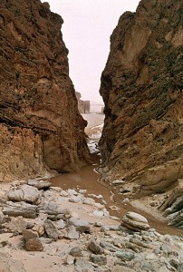 Cut rock gorge, Tunisia, North Africa. Photo by Mark Affeldt